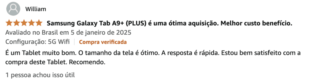 review positivo